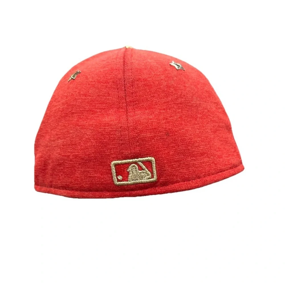 St. Louis Cardinals New Era 59Fifty Red Cap Hat Gold Stitching 7‎ 3/8 Authentic